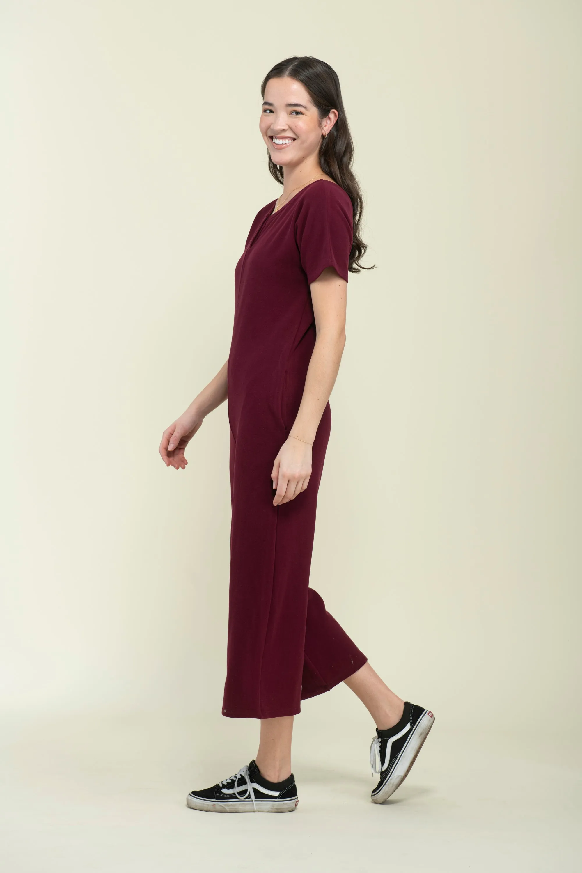 Jonie-Brushed Jersey Jumpsuit