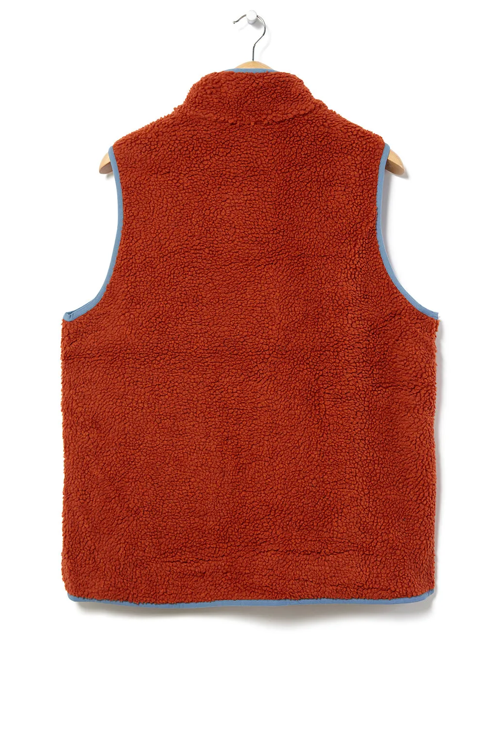 KAVU Cooper Men's Sherpa Fleece Vest - Ginger Bread