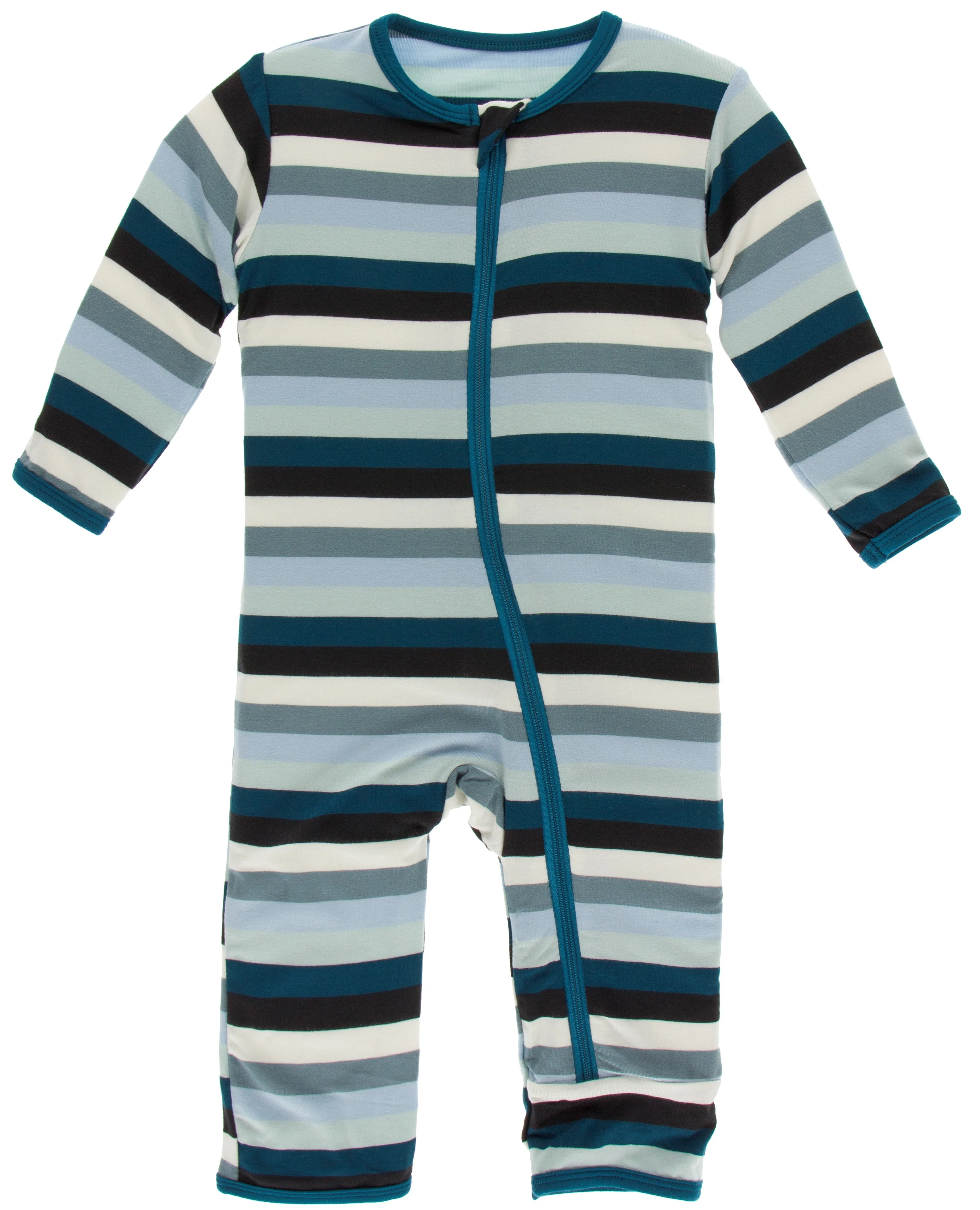 KicKee Pants Meteorology Stripe Coverall with Zipper