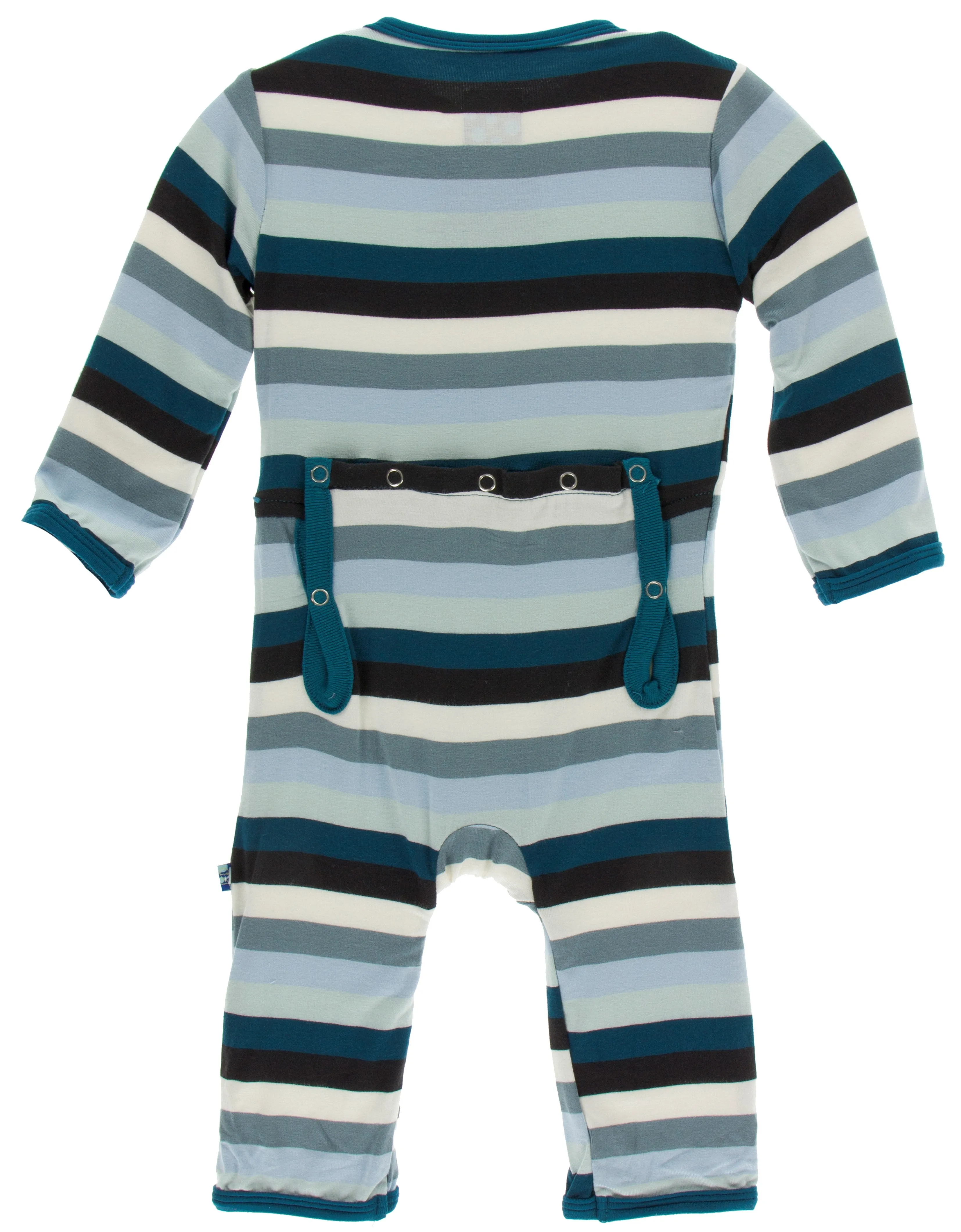 KicKee Pants Meteorology Stripe Coverall with Zipper