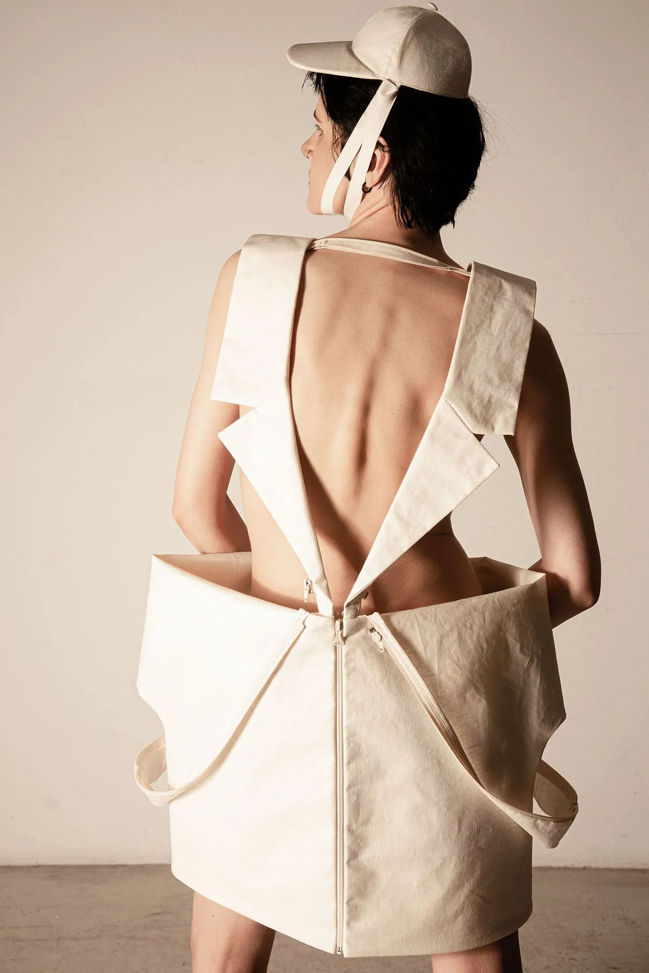 LEXICON 3-way transforming piece: vest/dress/bag