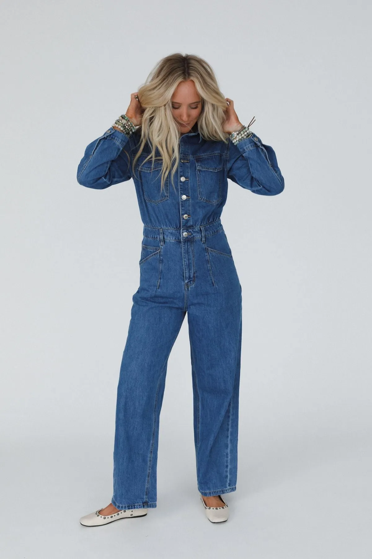 Little Extra Denim Jumpsuit - Medium Denim