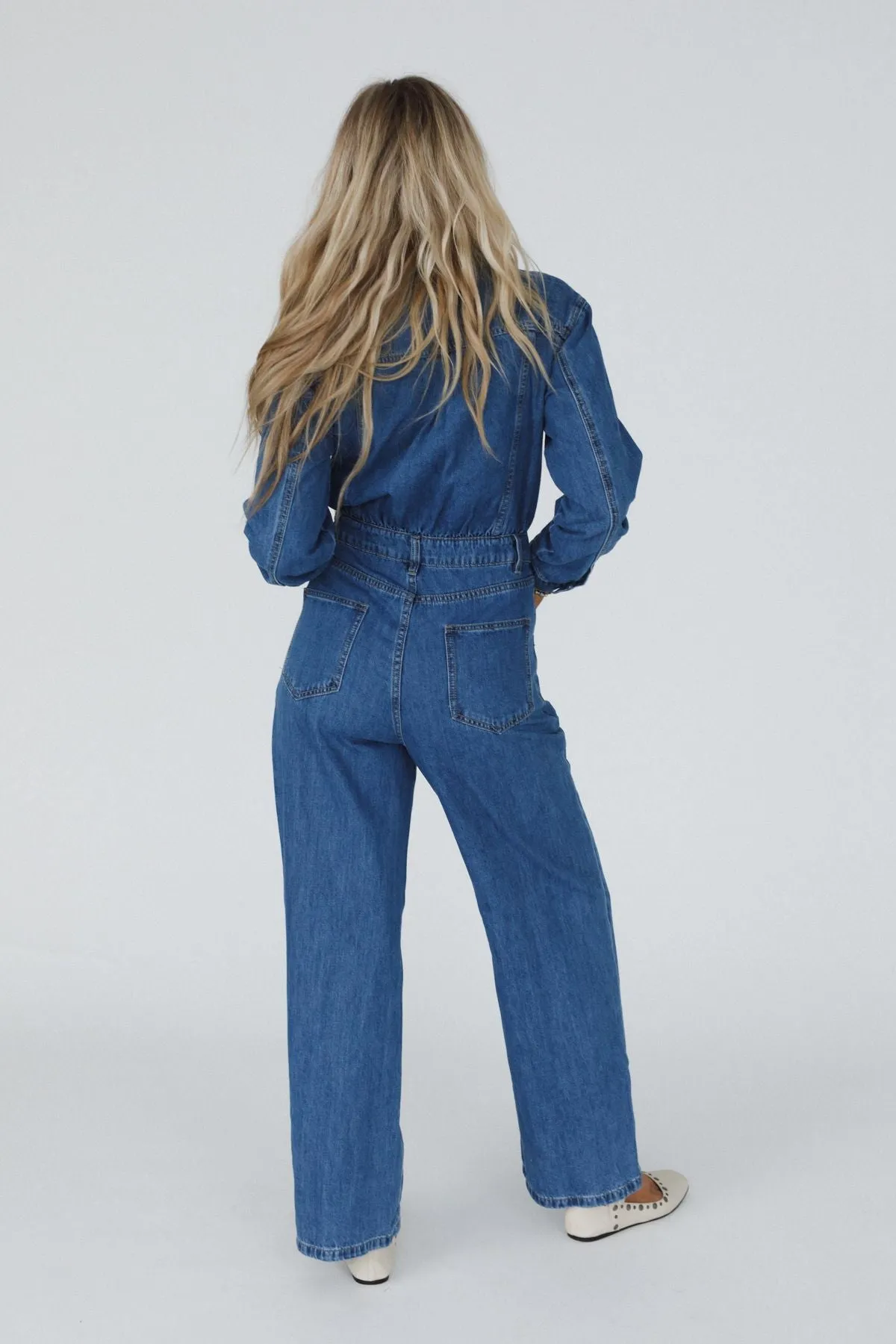 Little Extra Denim Jumpsuit - Medium Denim