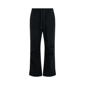 Loose Fit Ventile Cotton Pants in Black