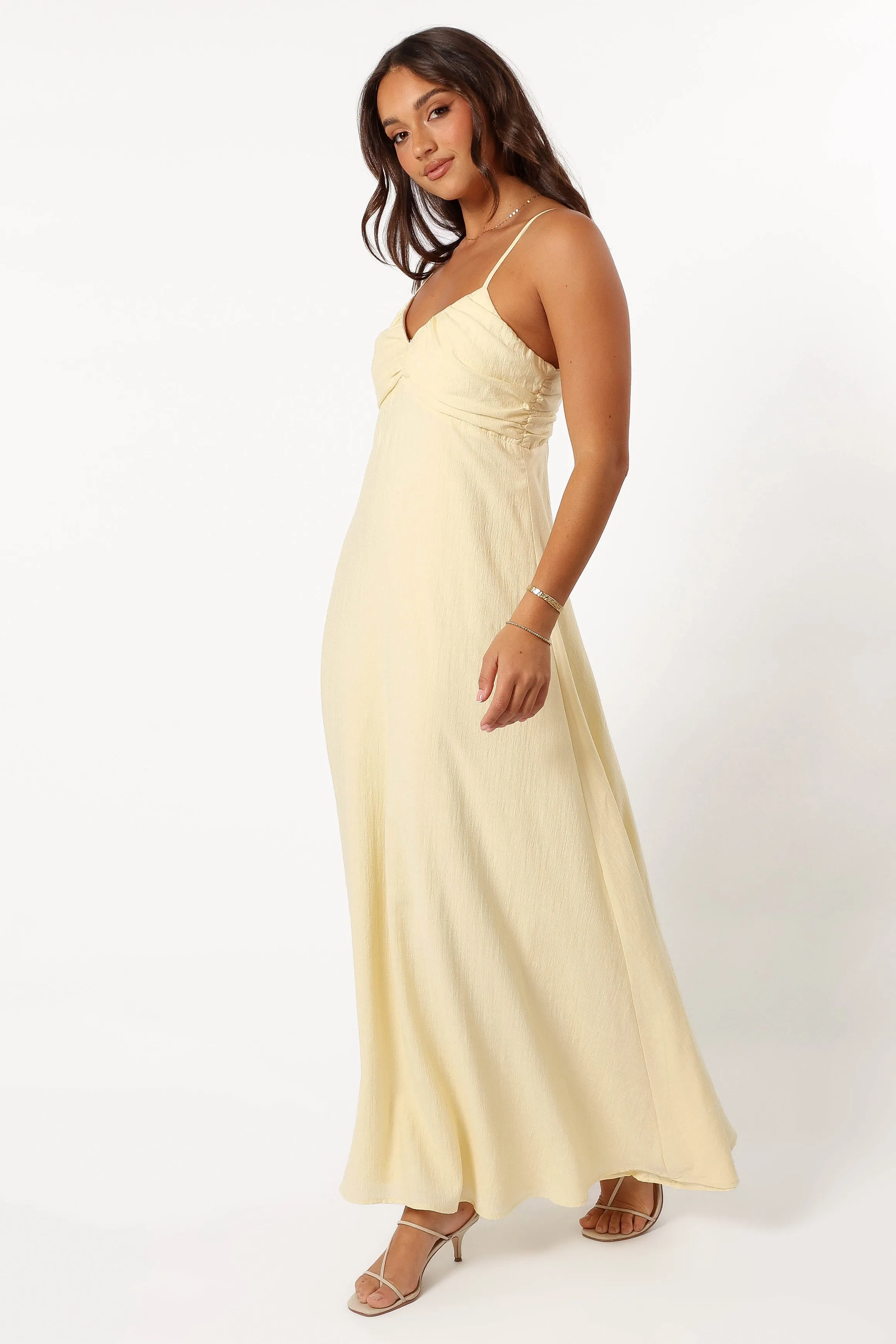 Maddie Maxi Dress - Butter Yellow