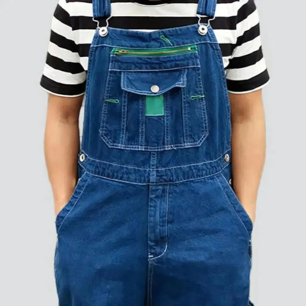 Men's denim dungaree