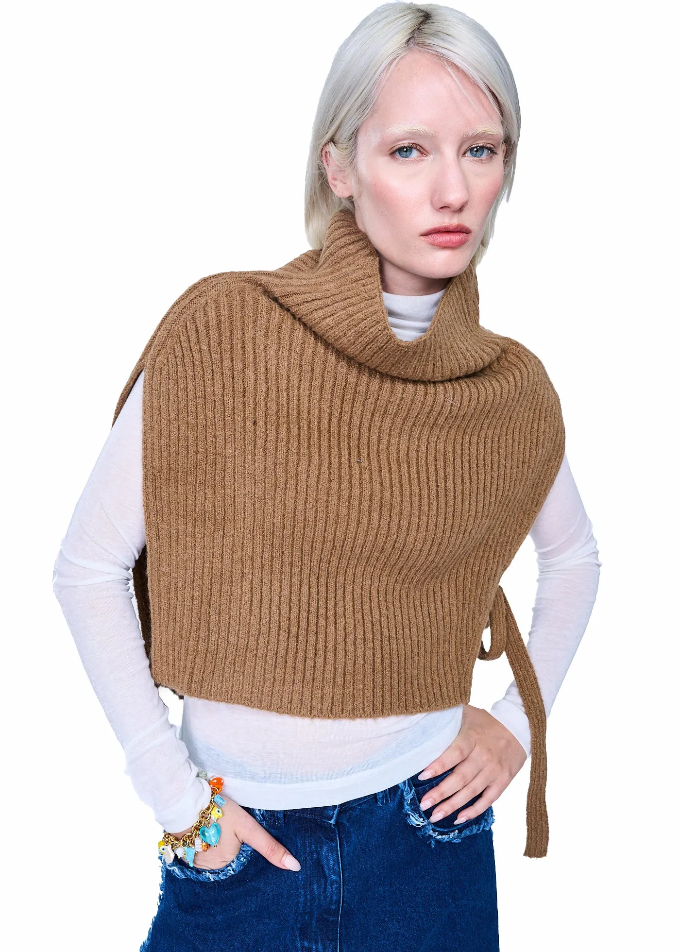 Mijeong Park Neck Warmer in Camel