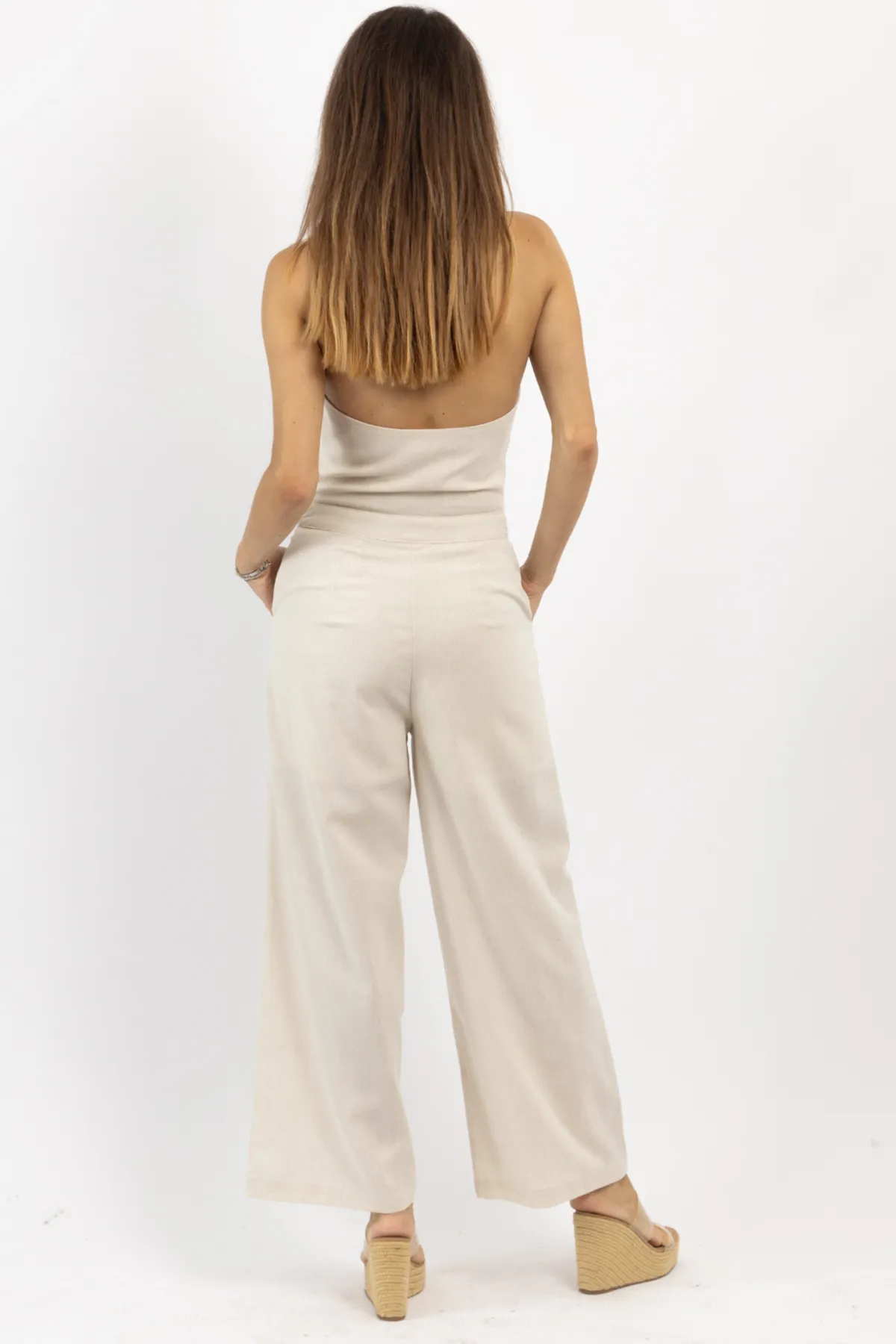 MILO OATMEAL VEST JUMPSUIT