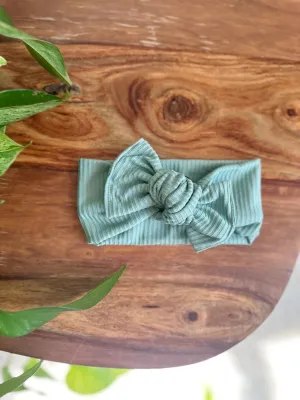 Mini Tieband - Ribbed Sage