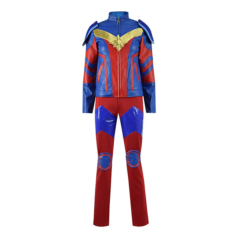 Ms Marvel Carol Danvers Cosplay Captain Marvel Costume Supergirl Jumpsuit Adult Halloween Party Outfit