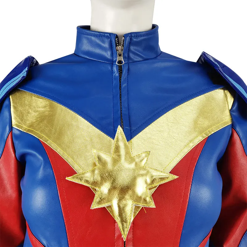 Ms Marvel Carol Danvers Cosplay Captain Marvel Costume Supergirl Jumpsuit Adult Halloween Party Outfit