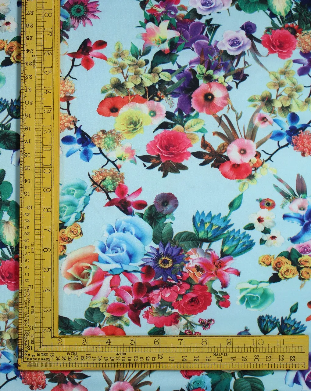 Multicolor Floral Design 2 Polyester Scuba Fabric