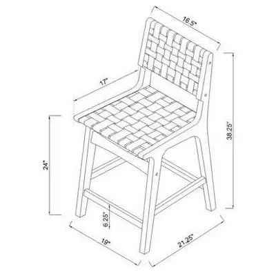 New - Ceylon Woven Counter Height Barstool White/Natural - Opalhouse