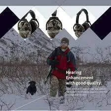 New Electronic Shooting Earmuffs with Military Ballistic Clear Anti Fog & Scratch Resistant Eyewear