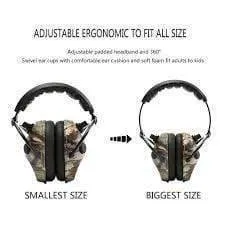 New Electronic Shooting Earmuffs with Military Ballistic Clear Anti Fog & Scratch Resistant Eyewear