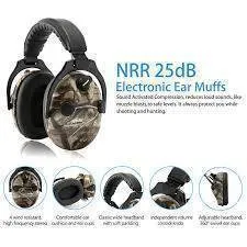 New Electronic Shooting Earmuffs with Military Ballistic Clear Anti Fog & Scratch Resistant Eyewear