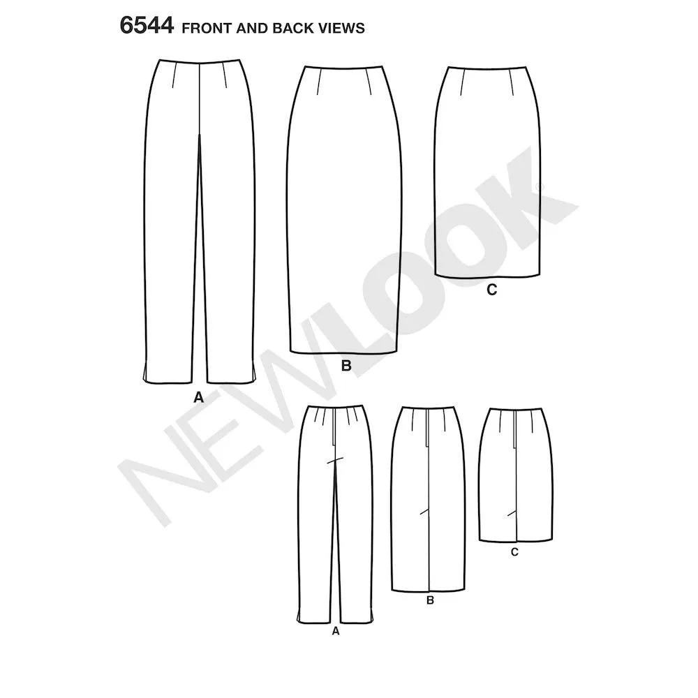 Newlook Pattern 6544 Miss Skirt in Two Lengths