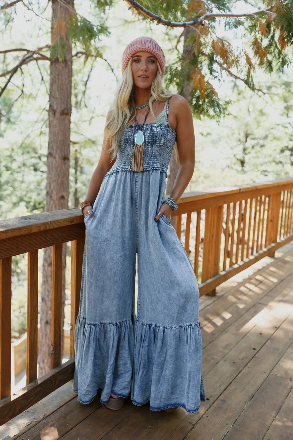 Nostalgia Denim Jumpsuit - Denim