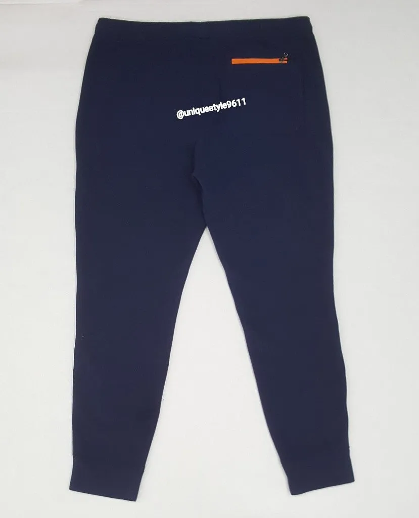 Nwt Polo Ralph Lauren Navy W/Orange Fleece Joggers