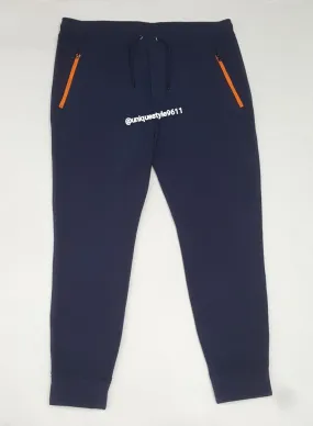 Nwt Polo Ralph Lauren Navy W/Orange Fleece Joggers