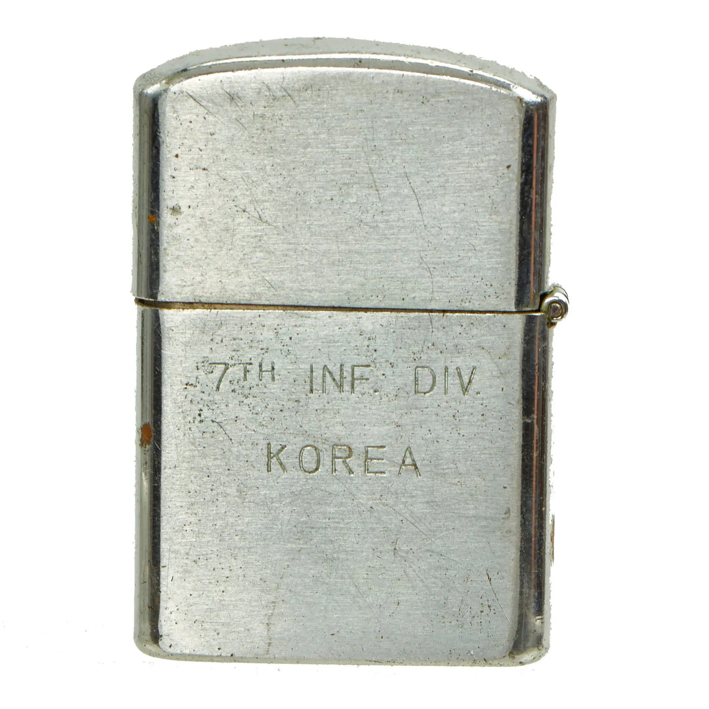 Original U.S. Vietnam & Korean War Engraved and Named Cigarette Lighters- Collection of Three