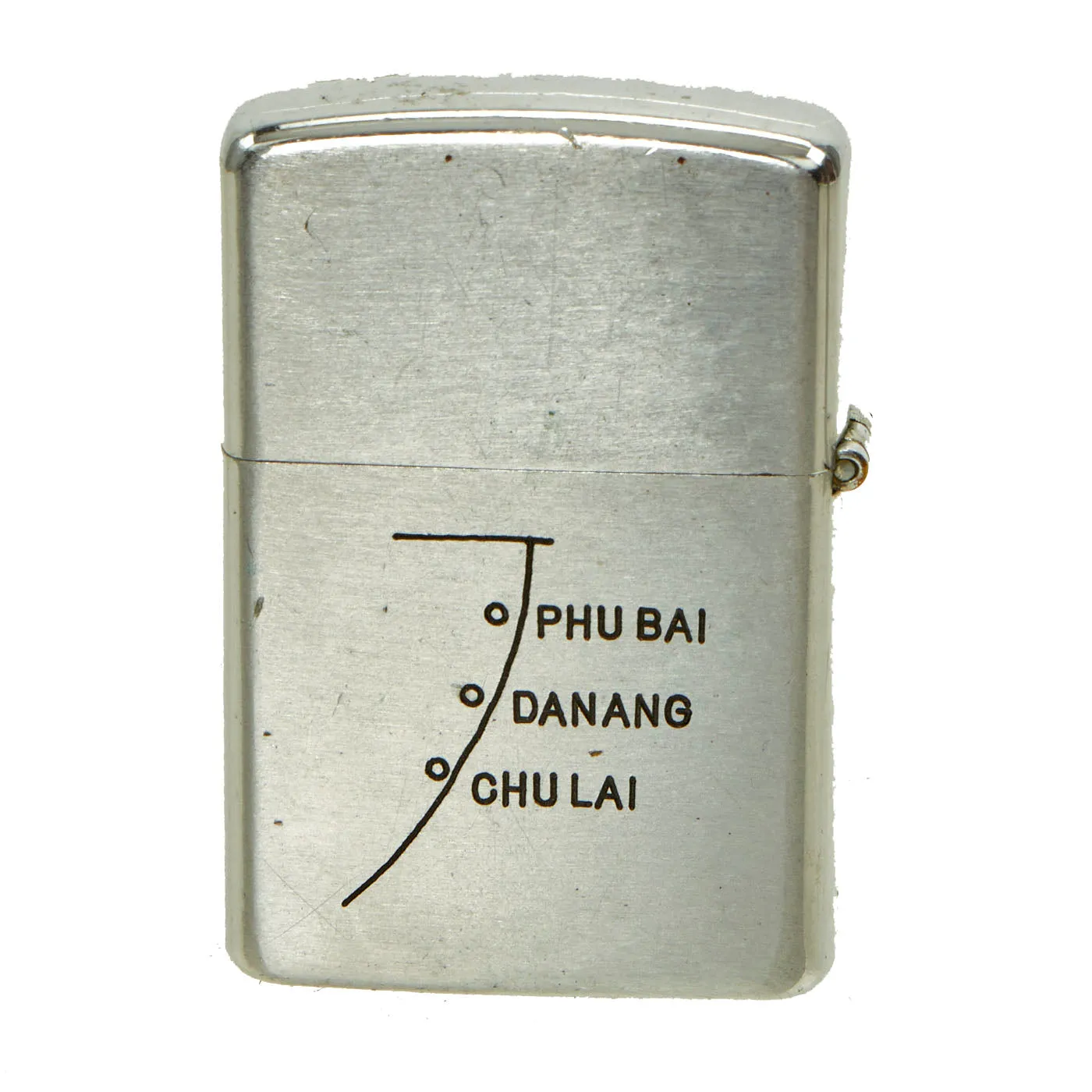 Original U.S. Vietnam & Korean War Engraved and Named Cigarette Lighters- Collection of Three