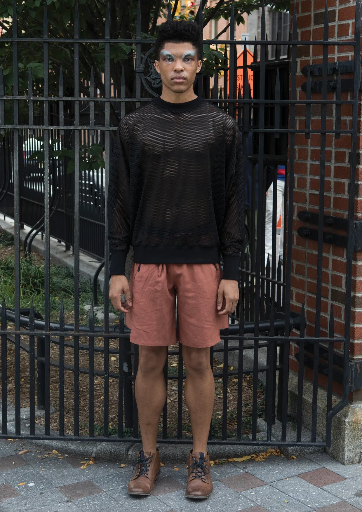 OVERSIZED SUMMER SWEATER - AIRY MESH black