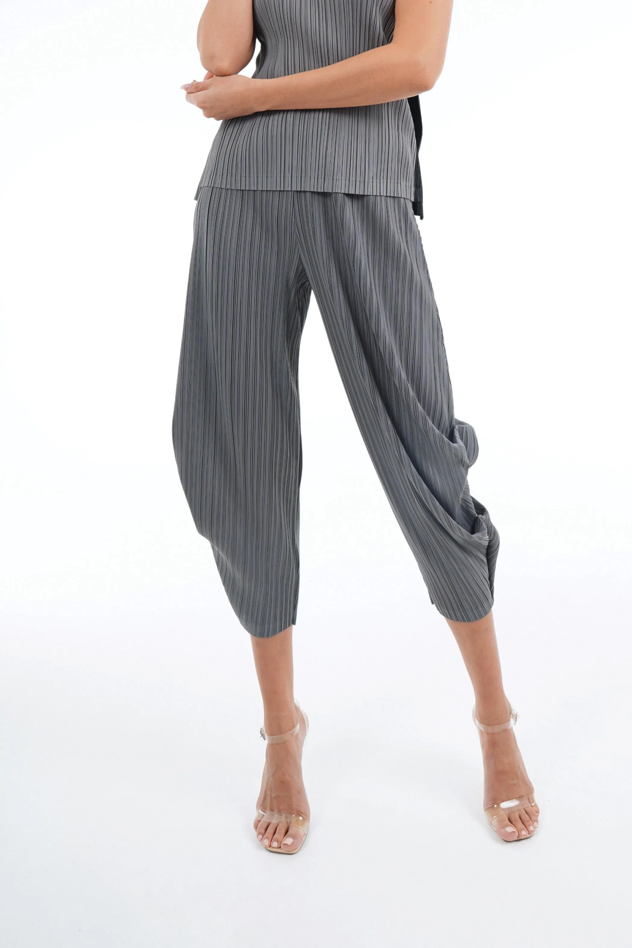 Pamela Tapered Pleated Pants