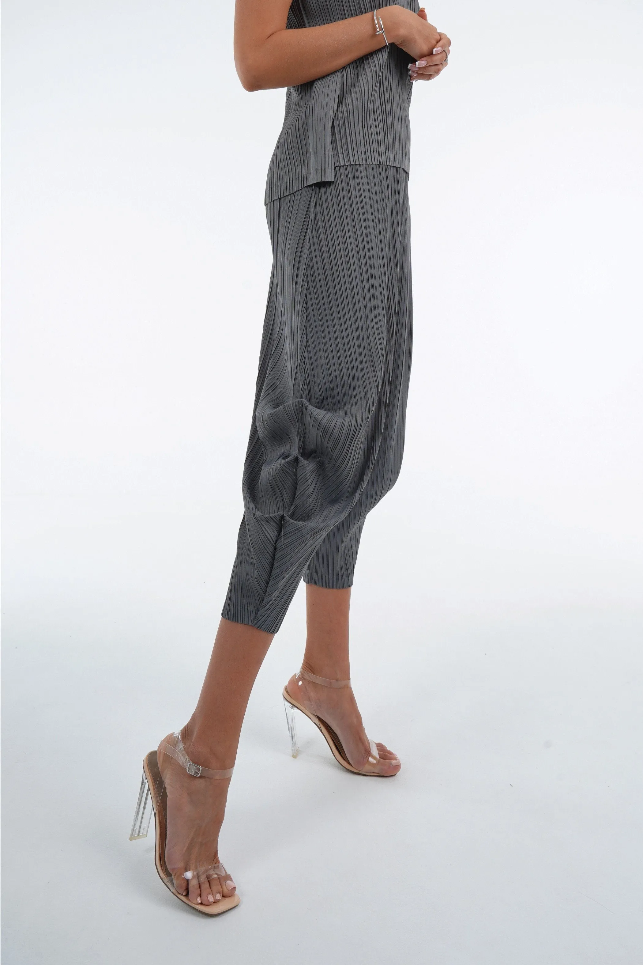 Pamela Tapered Pleated Pants