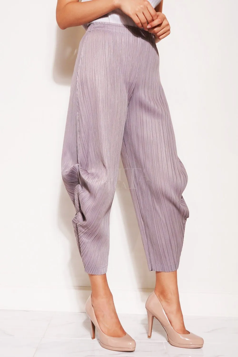 Pamela Tapered Pleated Pants