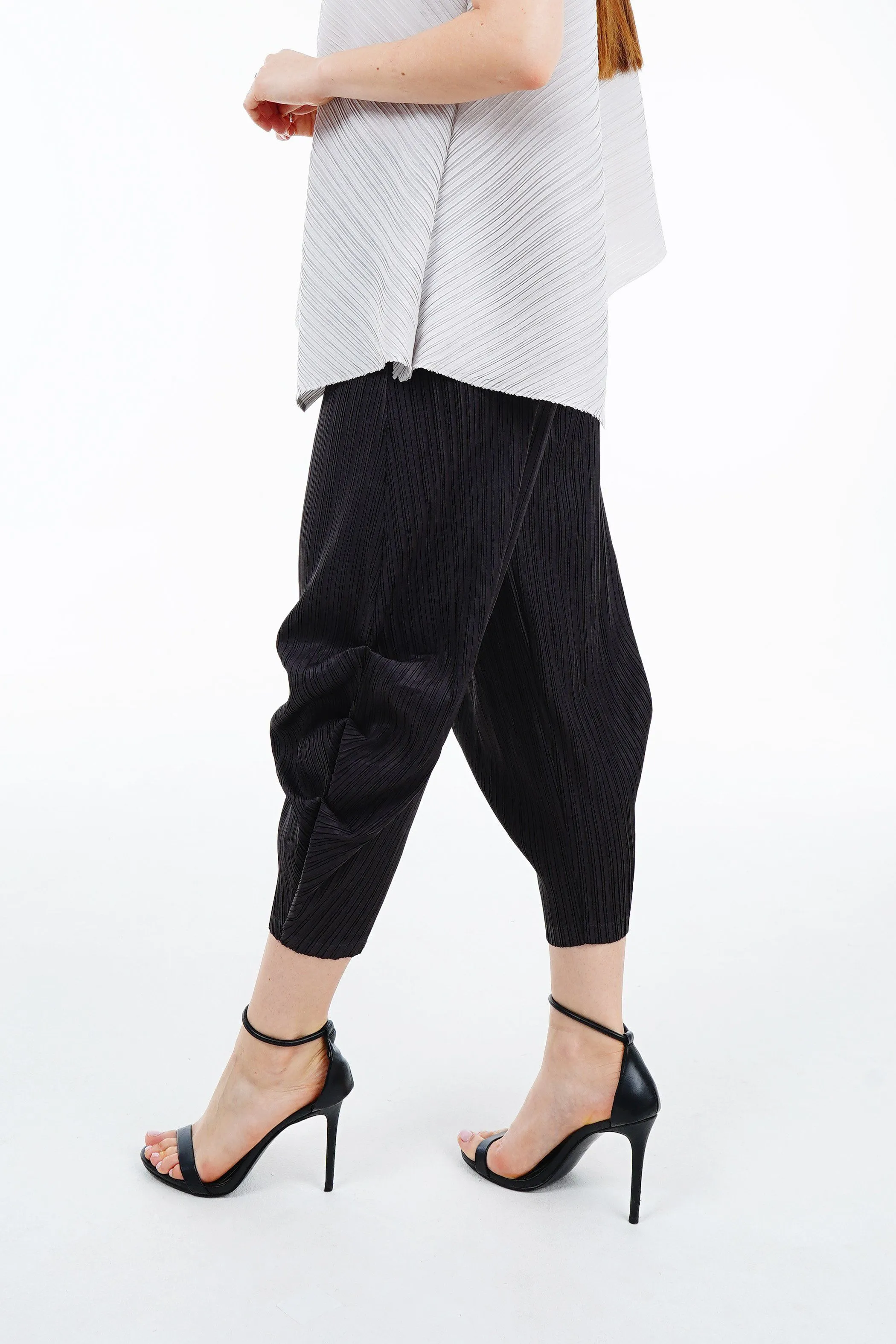 Pamela Tapered Pleated Pants