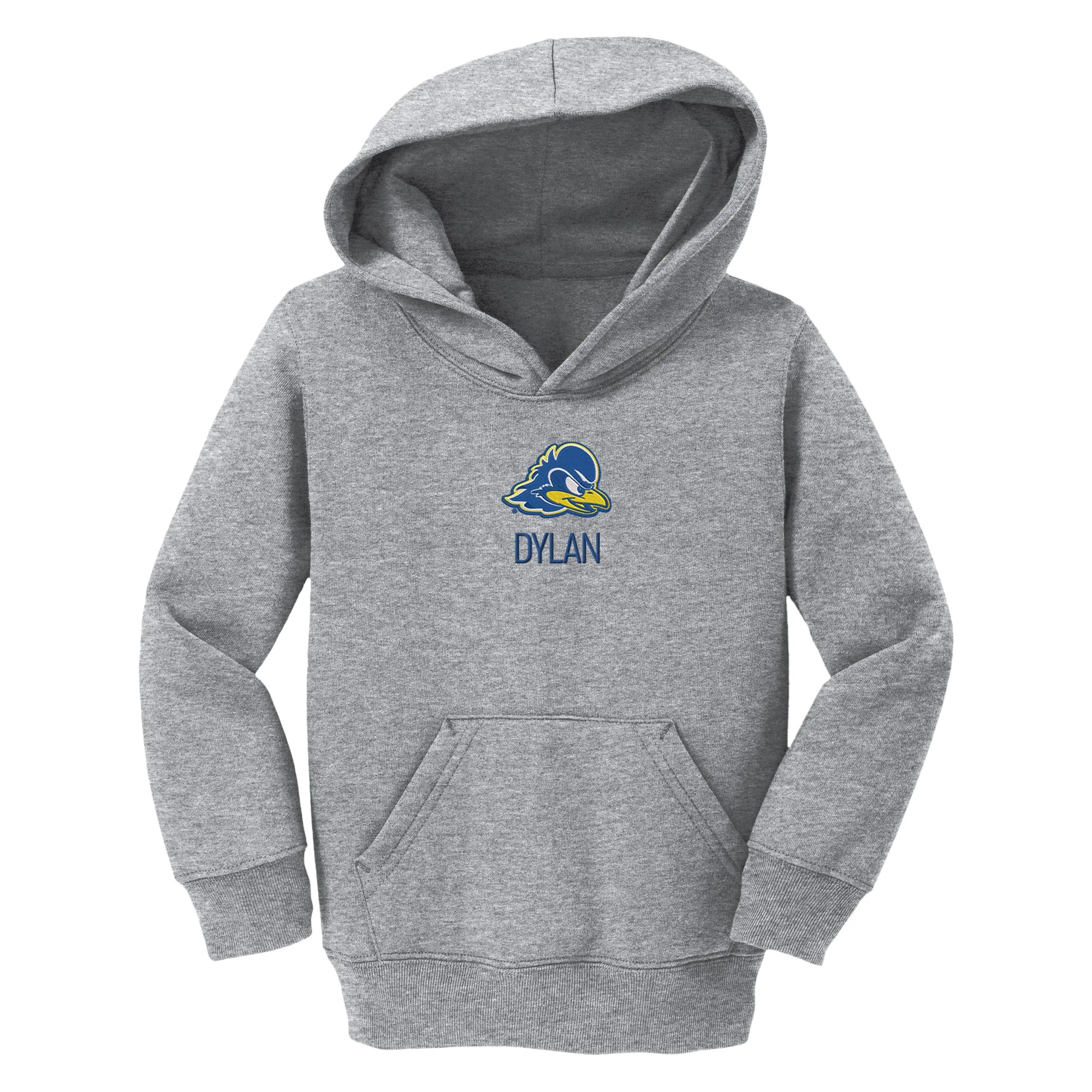 Personalized Delaware Fightin' Blue Hens Toddler Pullover Sweatshirt