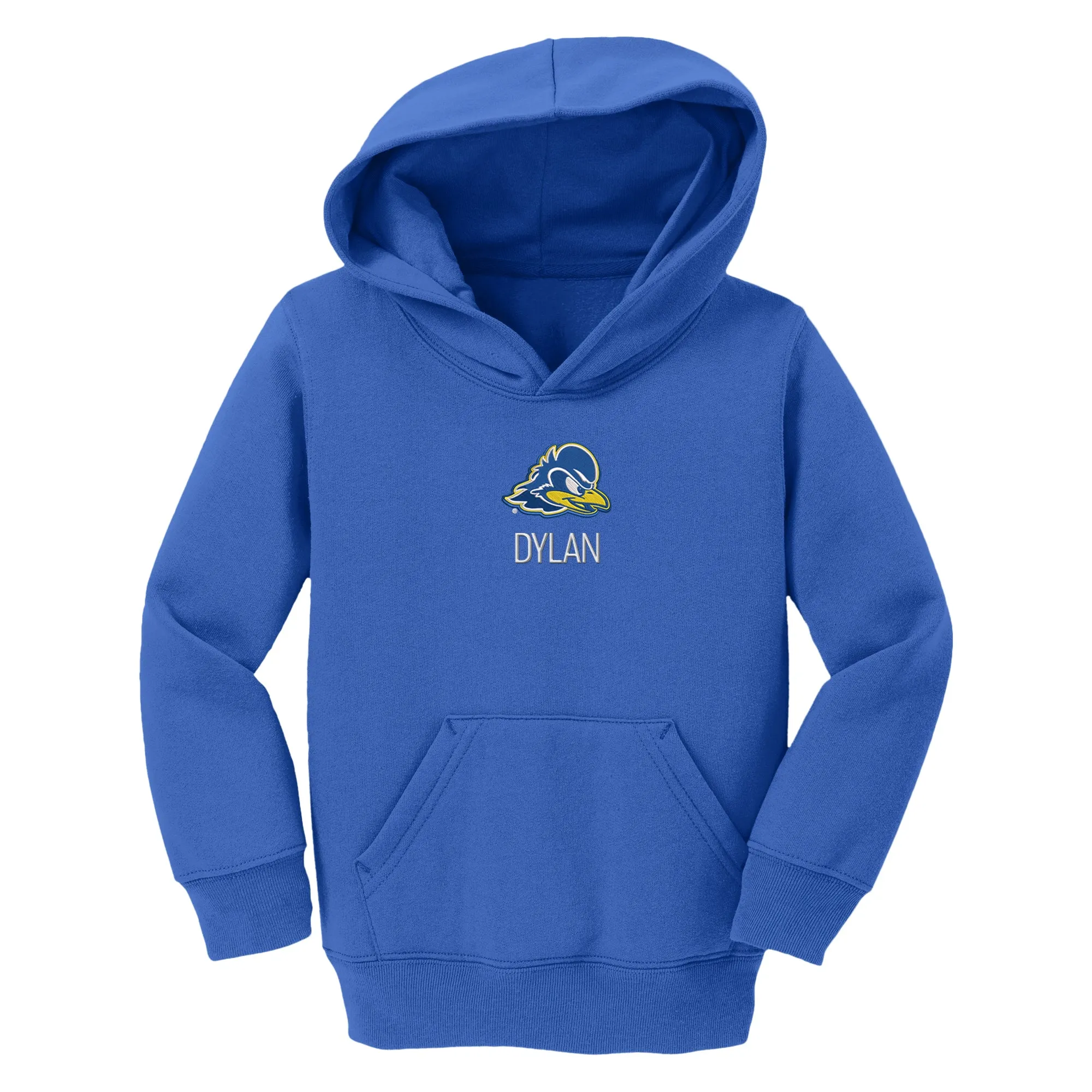 Personalized Delaware Fightin' Blue Hens Toddler Pullover Sweatshirt