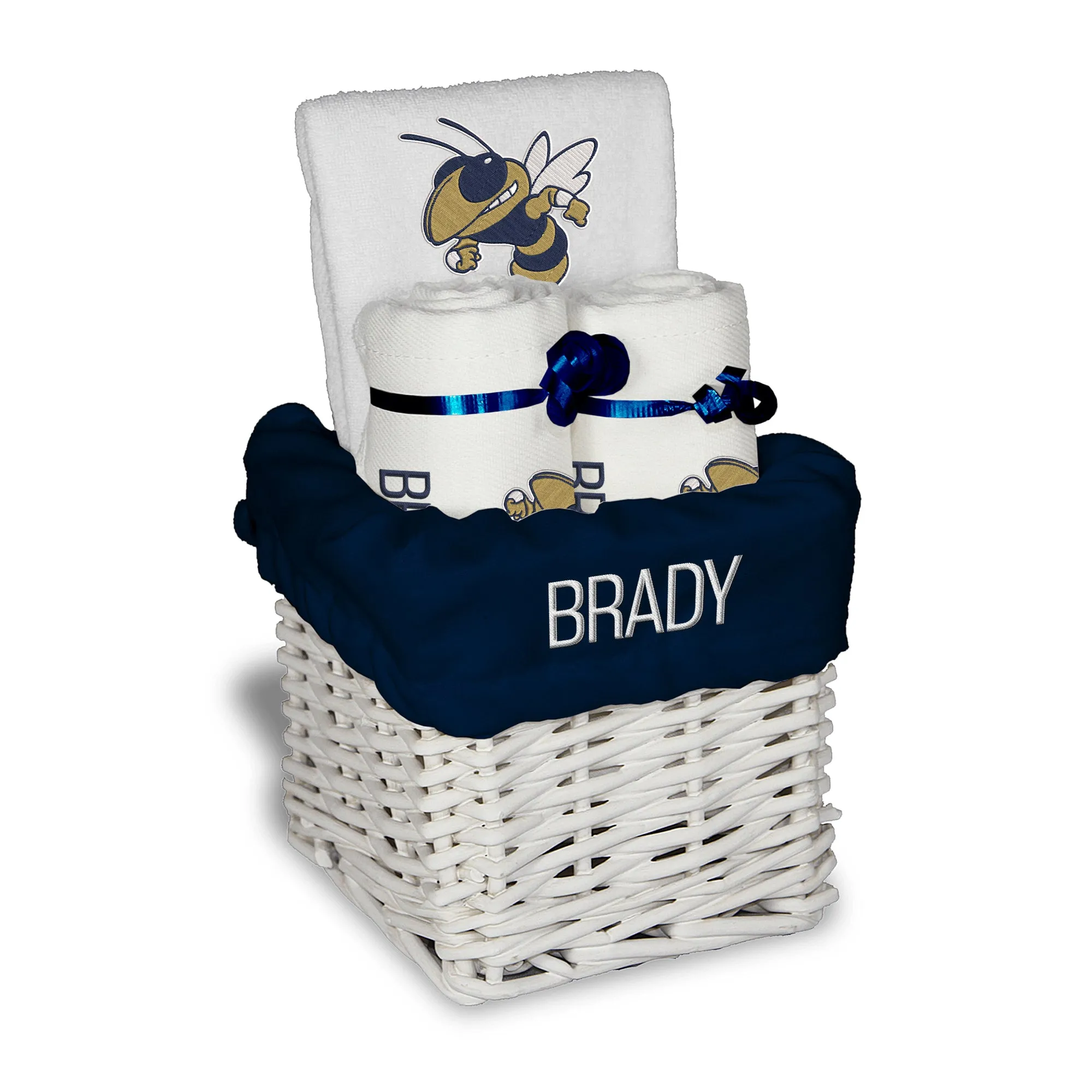 Personalized Georgia Tech Yellow Jackets Buzz Small Basket - 4 Items