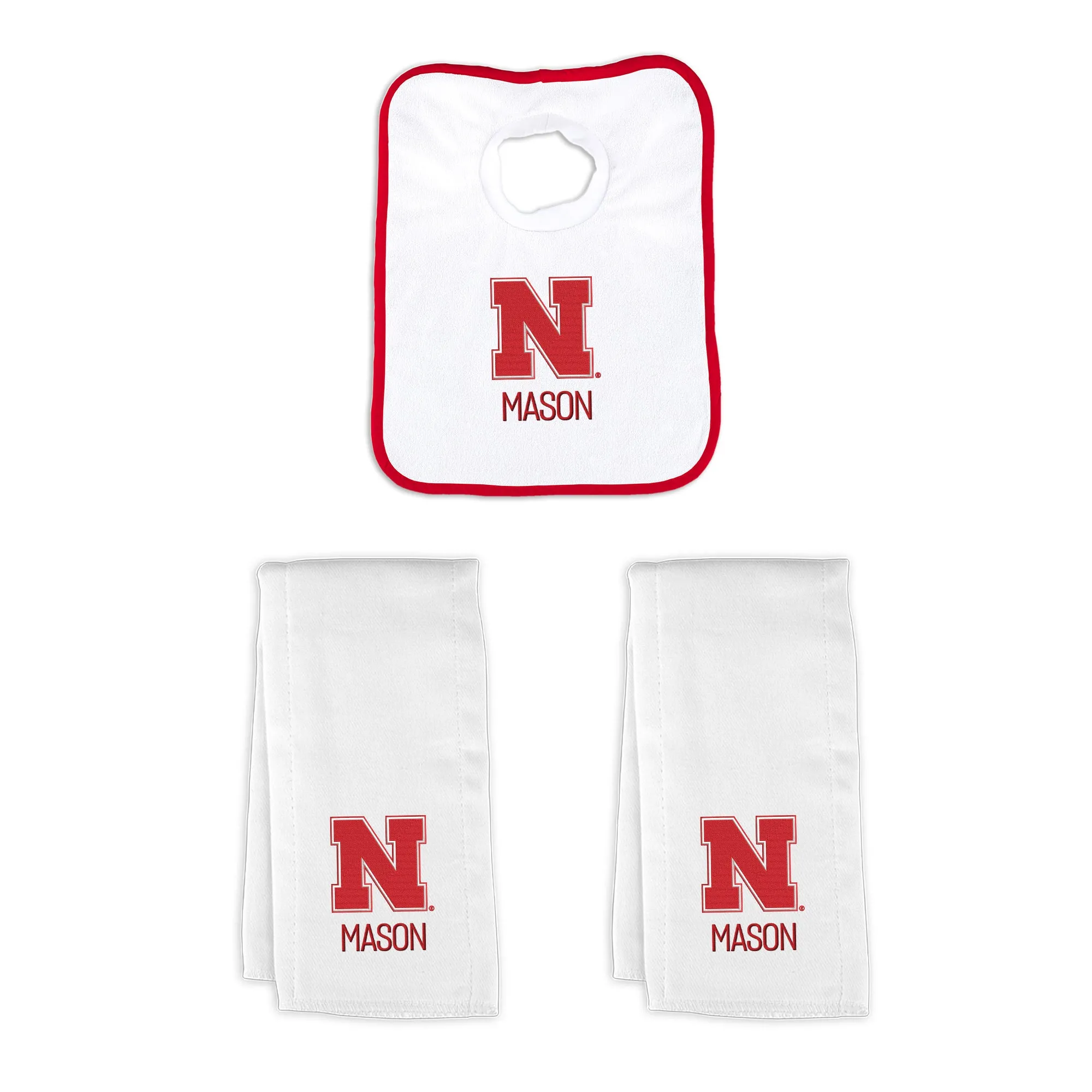 Personalized Nebraska Cornhuskers Small Basket - 4 Items