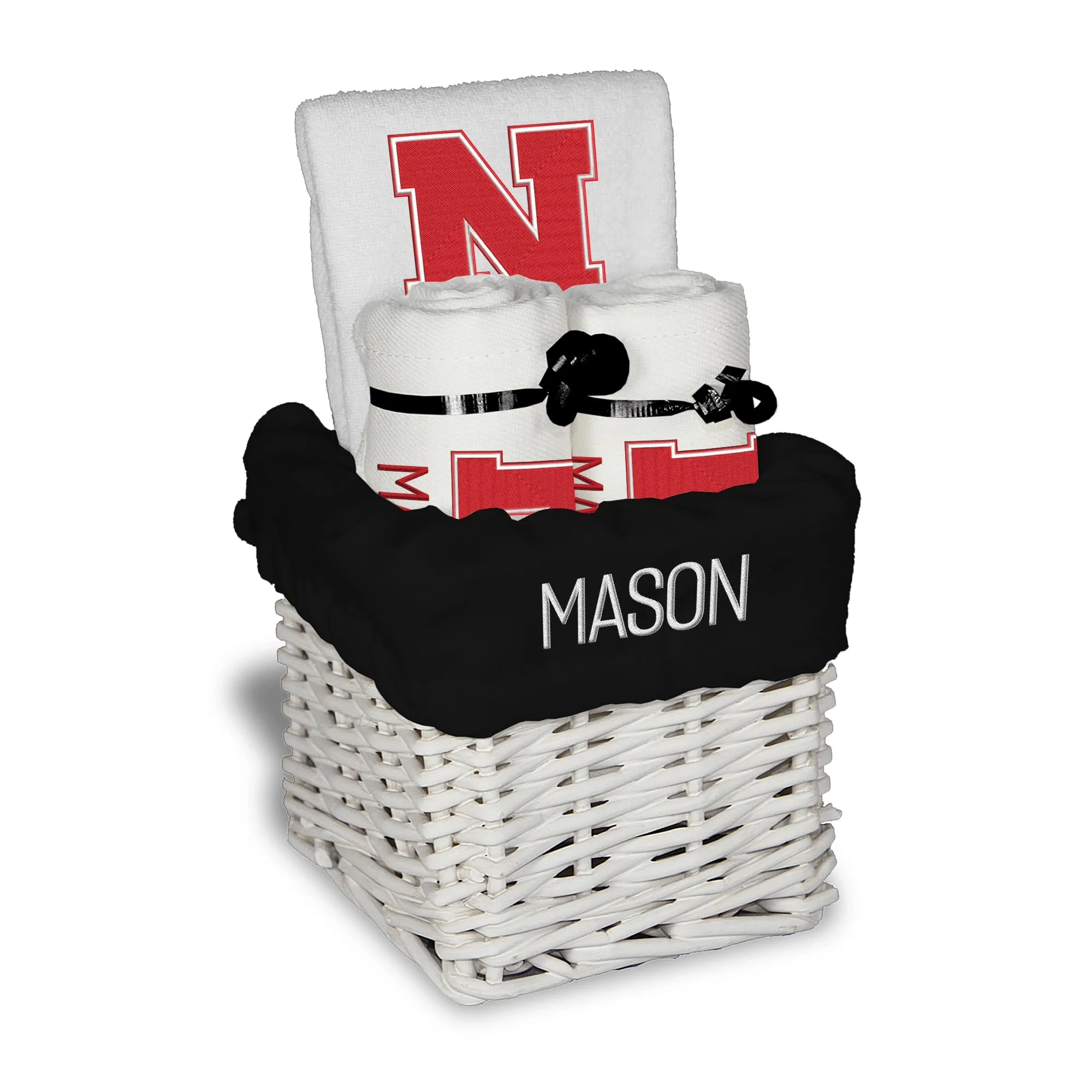 Personalized Nebraska Cornhuskers Small Basket - 4 Items