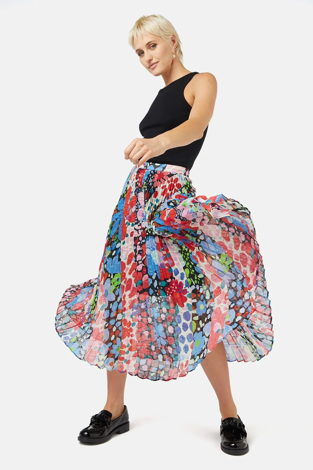 Petal Dance Pleated Skirt