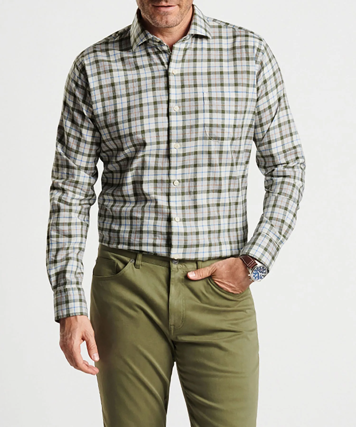 Peter Millar Long Sleeve Alton Sport Shirt