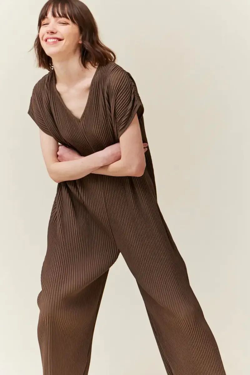 Pleated Jumpsuit