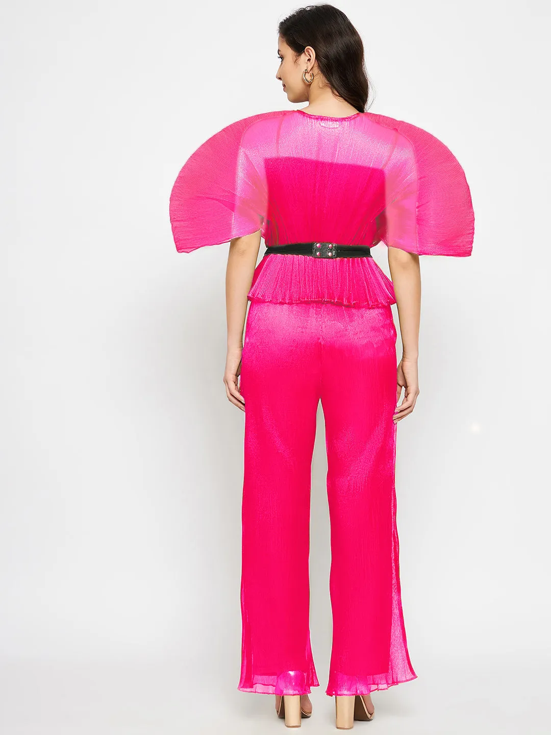 Pleated Organza Pants