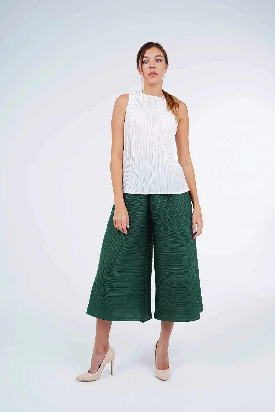 Polly Pleated Tube Pants