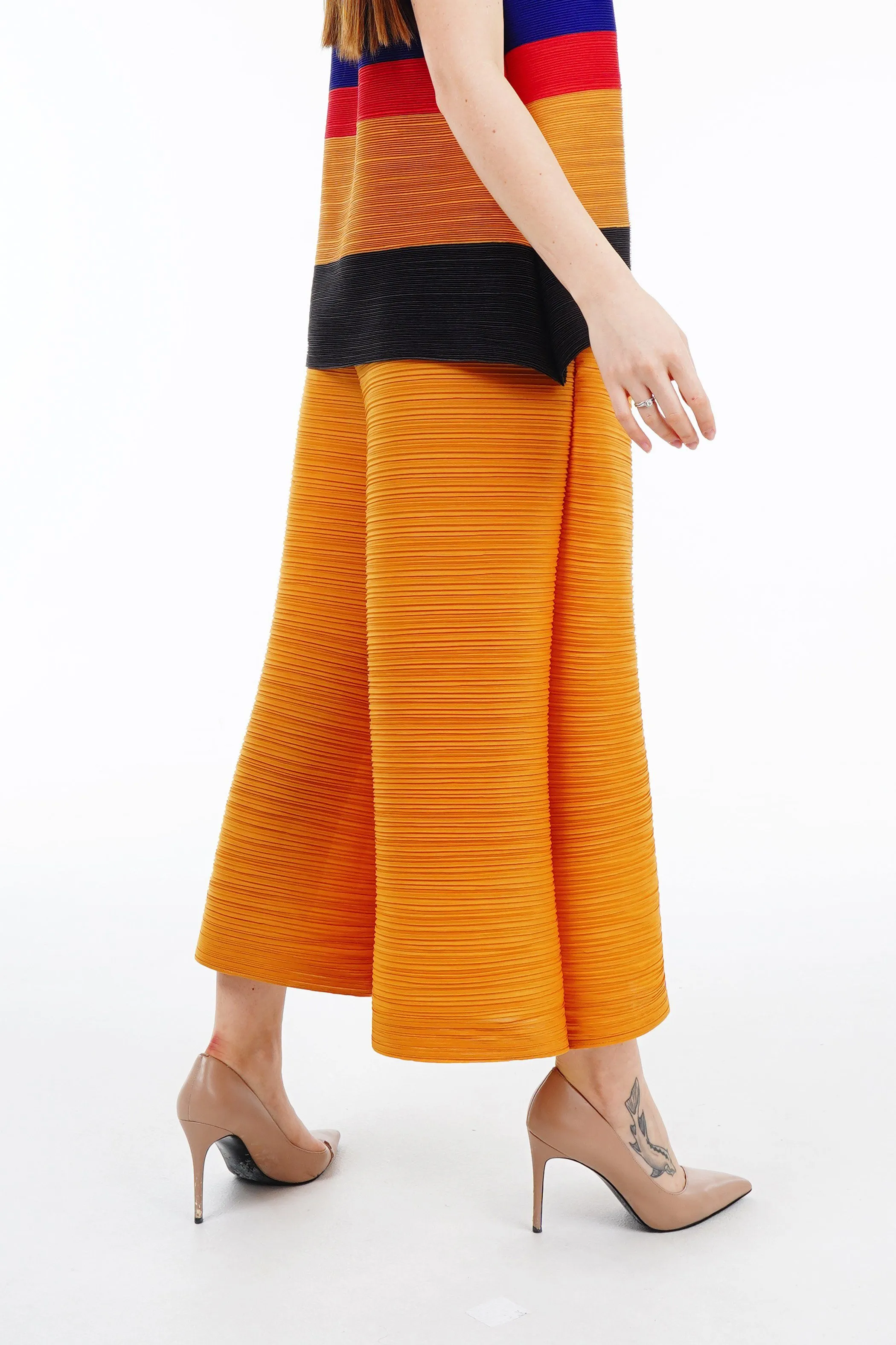 Polly Pleated Tube Pants