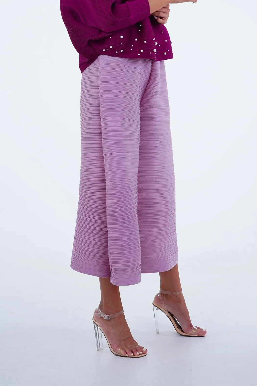 Polly Pleated Tube Pants