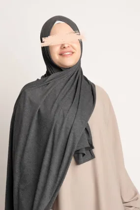 Premium Jersey Hijab - Marble Gray