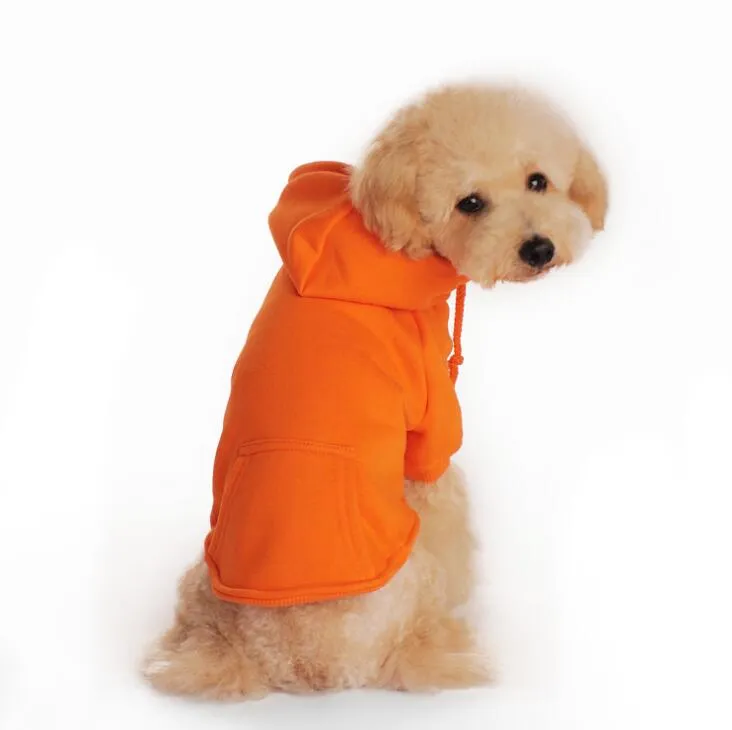 QZ7N Pet Dog Warm Clothes Puppy Jumpsuit Hoodies Vest