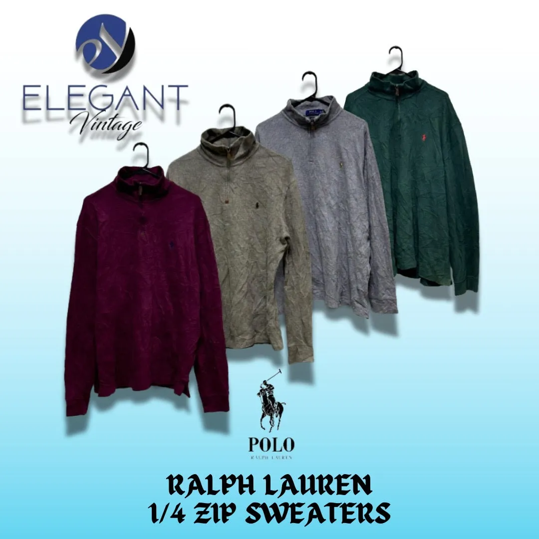 Ralph Lauren 1/4 Zip Sweaters - 30 Pieces