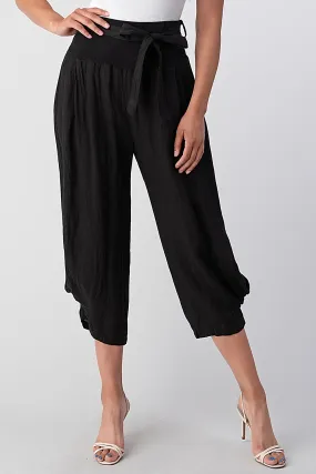 Raw Moda Puro Linen Pants With Belt