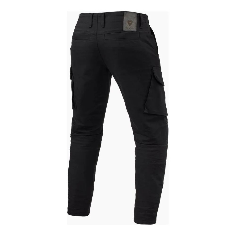 Revit Cargo 2 Tapered Fit Denim Jeans Black