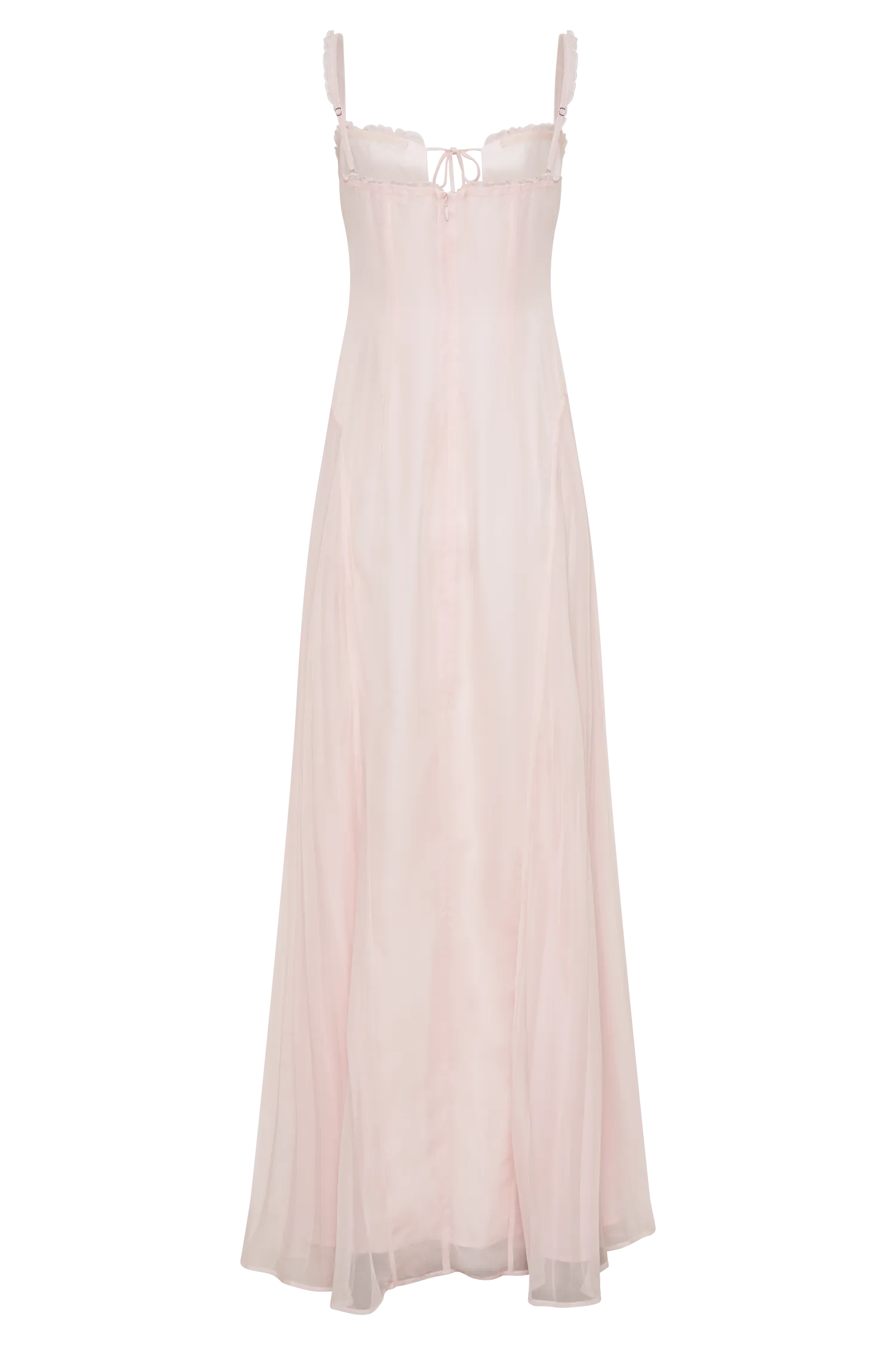 Saira Chiffon Maxi Dress - Powder Pink