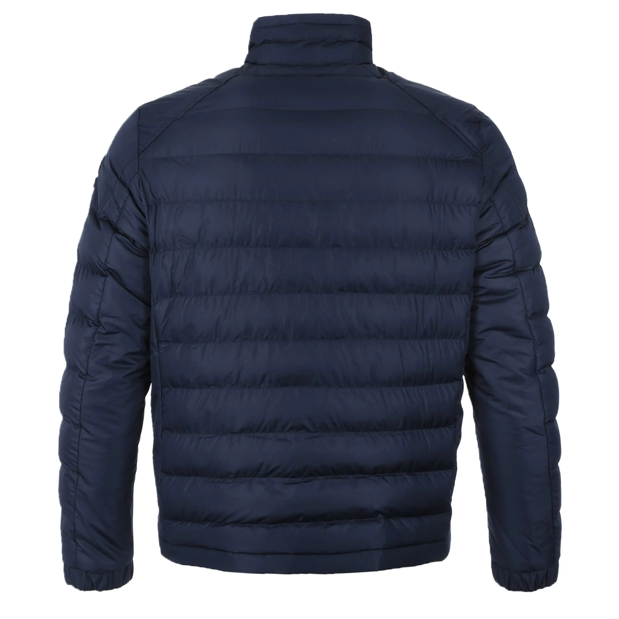 Sandbanks Biker Micro Puffer Jacket in Navy